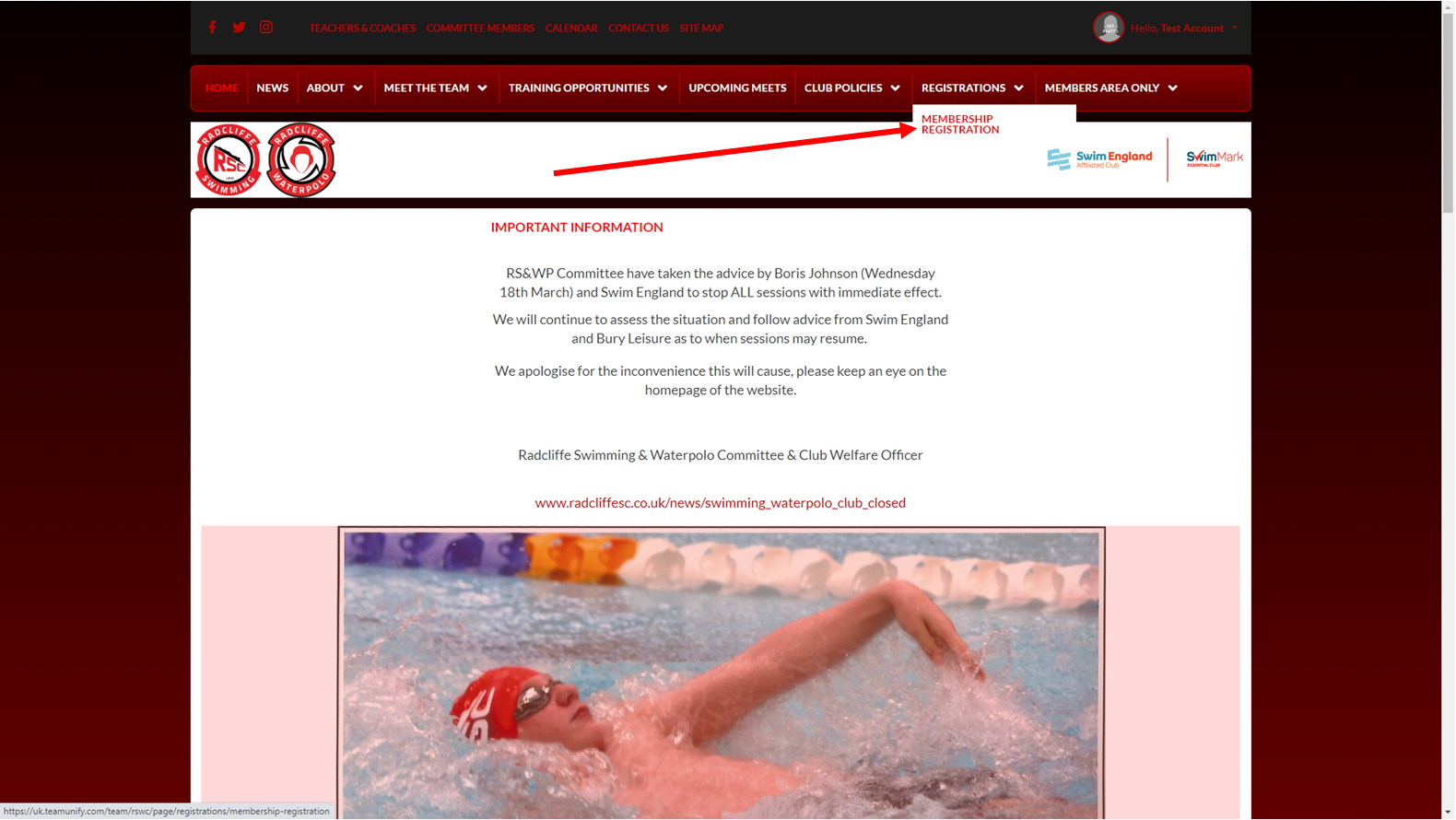 Creating Your Member Account